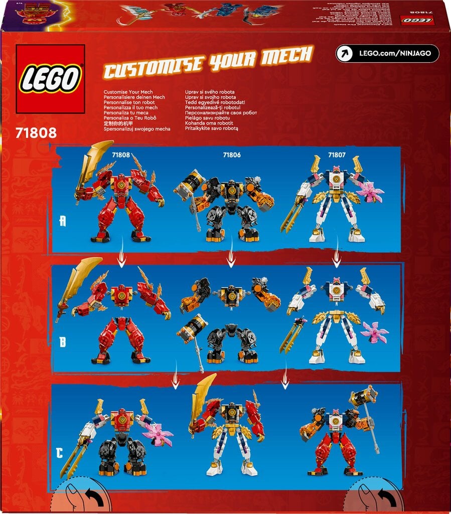 71808 LEGO® Ninjago Kai stichijos ugnies robotas kaina ir informacija | Konstruktoriai ir kaladėlės | pigu.lt