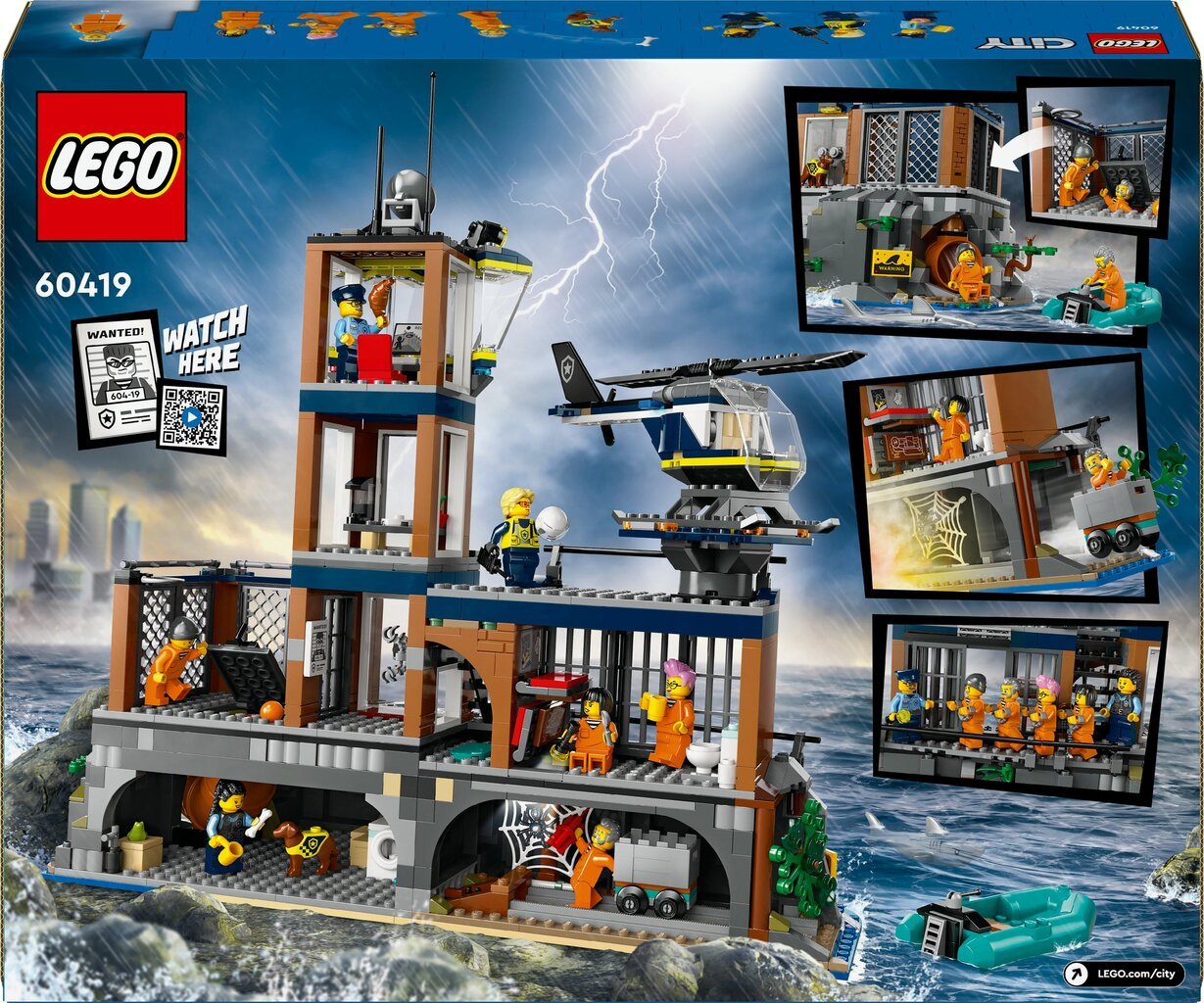60419 LEGO® City Policijos kalėjimo sala цена и информация | Konstruktoriai ir kaladėlės | pigu.lt
