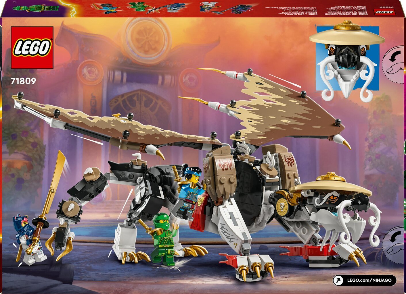 71809 LEGO® Ninjago Vyriausiasis drakonas Egaltas kaina ir informacija | Konstruktoriai ir kaladėlės | pigu.lt