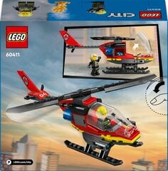 60411 LEGO® City Пожарный вертолет цена и информация | Конструкторы и кубики | pigu.lt