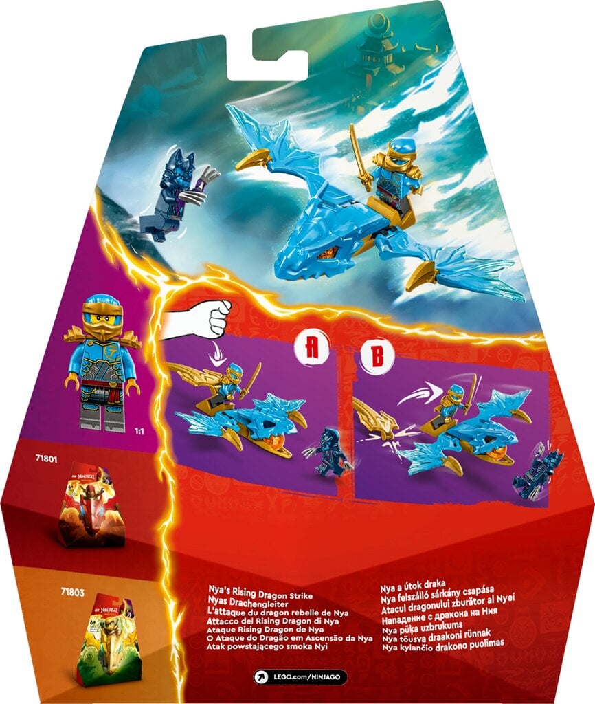 71802 LEGO® Ninjago Nya kylančio drakono puolimas kaina ir informacija | Konstruktoriai ir kaladėlės | pigu.lt