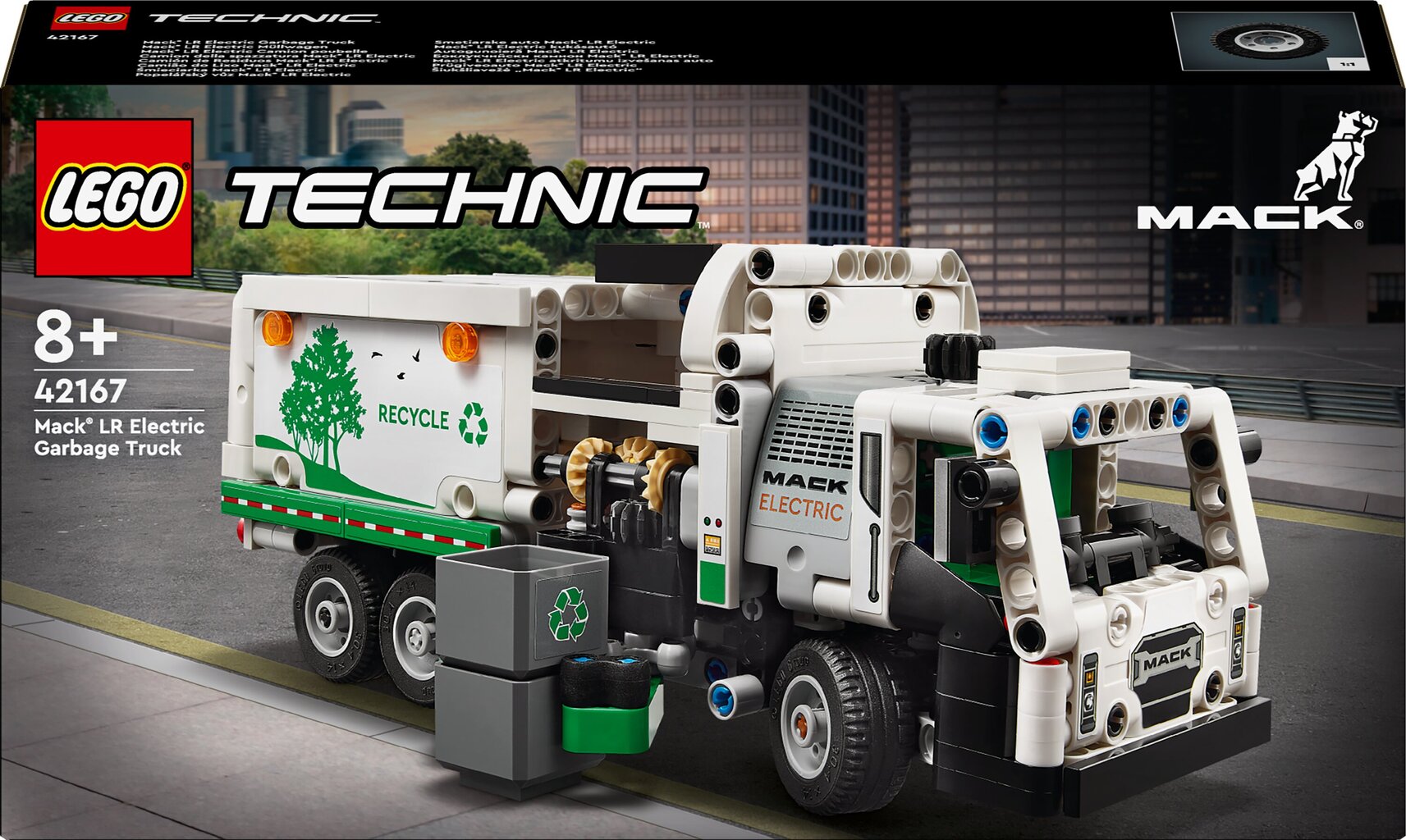 42167 LEGO® Technic Šiukšliavežė „Mack® LR Electric“ kaina ir informacija | Konstruktoriai ir kaladėlės | pigu.lt