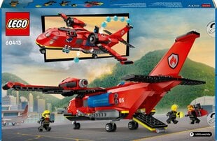 60413 LEGO® CITY Самолет пожарников цена и информация | Конструкторы и кубики | pigu.lt