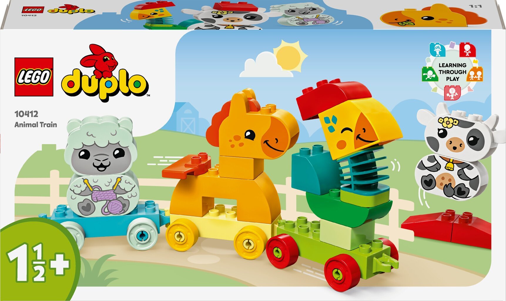 10412 LEGO® DUPLO Gyvūnų traukinukas цена и информация | Konstruktoriai ir kaladėlės | pigu.lt