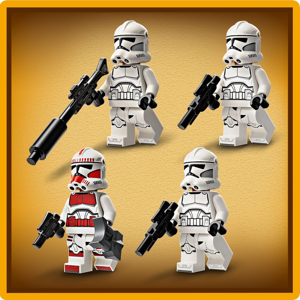 75372 LEGO® Star Wars Klonų kario ir kovinio droido kovos rinkinys kaina ir informacija | Konstruktoriai ir kaladėlės | pigu.lt