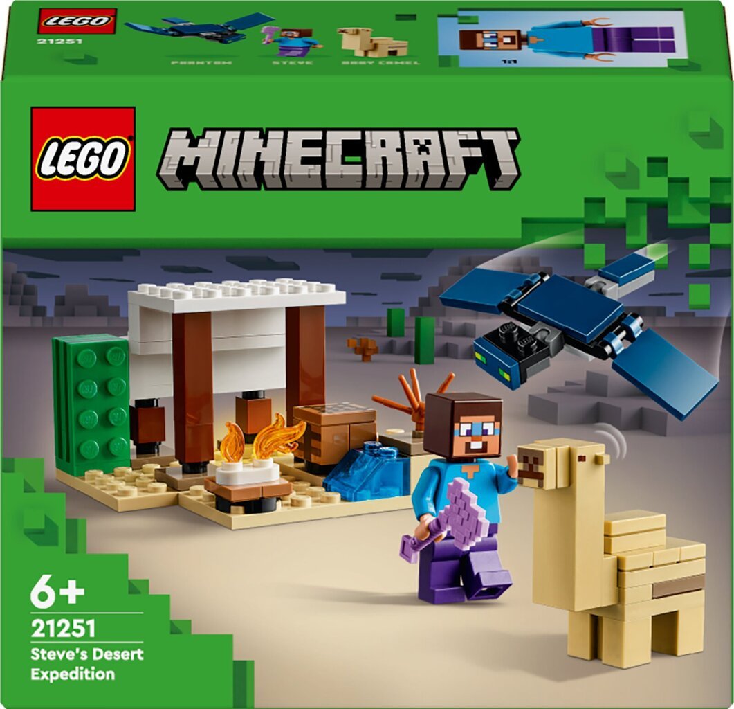 21251 LEGO® Minecraft: Экспедиция Стива в пустыню цена | pigu.lt