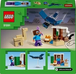 21251 LEGO® Minecraft: Экспедиция Стива в пустыню цена и информация | Конструкторы и кубики | pigu.lt
