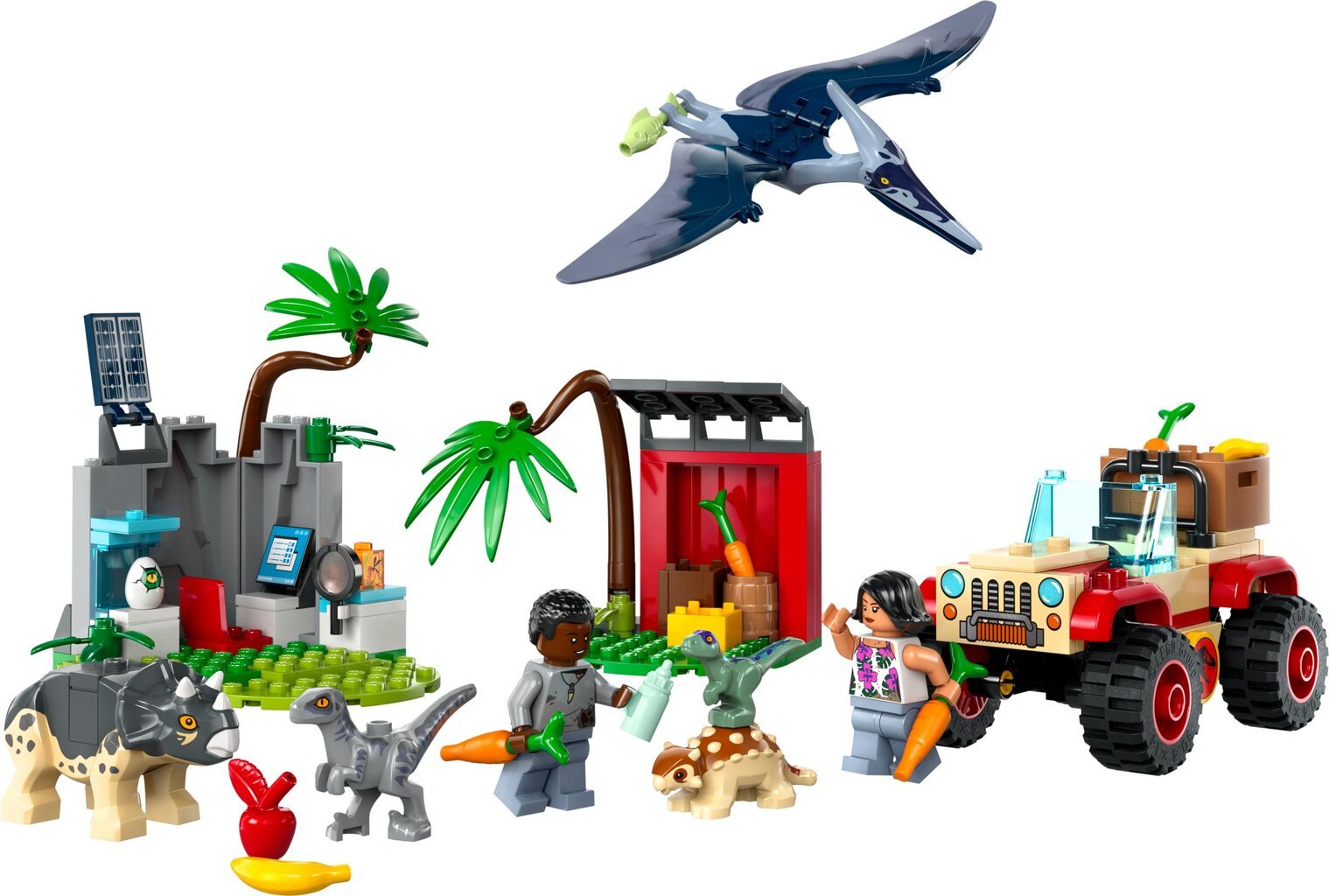 76963 LEGO® Jurassic World Dinozauriukų gelbėjimo centras kaina ir informacija | Konstruktoriai ir kaladėlės | pigu.lt