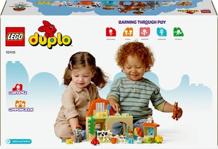 10416 LEGO® DUPLO Gyvūnų priežiūra ūkyje kaina ir informacija | Konstruktoriai ir kaladėlės | pigu.lt