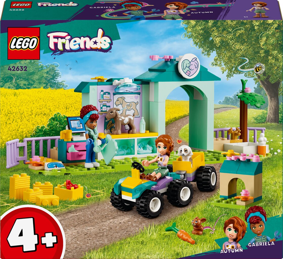 42632 LEGO® Friends Ūkio gyvūnų veterinarijos klinika цена и информация | Konstruktoriai ir kaladėlės | pigu.lt