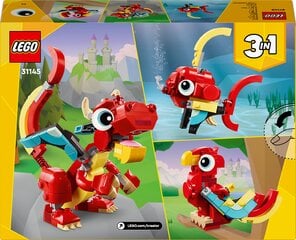 31145 LEGO® Creator Красный дракон цена и информация | Конструкторы и кубики | pigu.lt