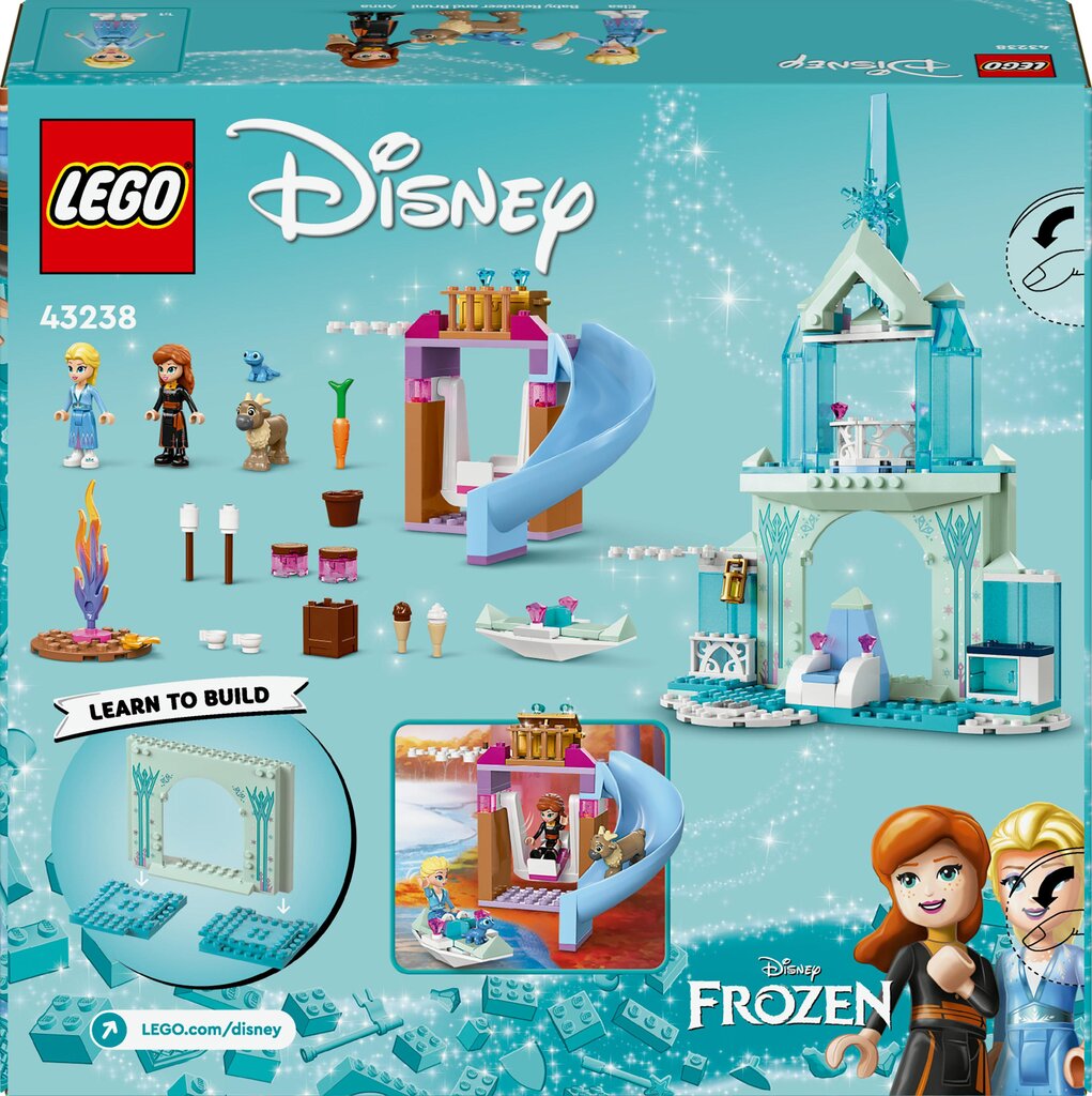 43238 LEGO® Disney Elzos Ledo šalies pilis kaina ir informacija | Konstruktoriai ir kaladėlės | pigu.lt