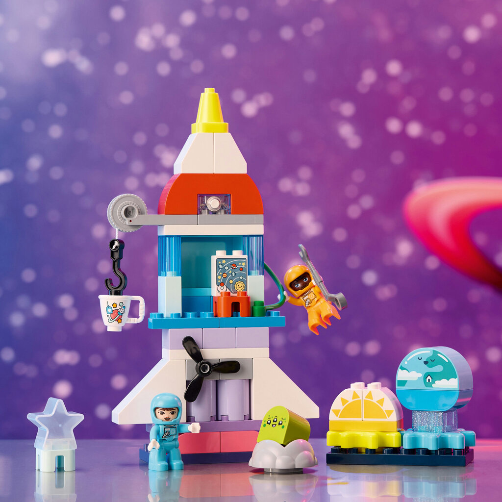 10422 LEGO® DUPLO Kosminio erdvėlaivio nuotykiai trys viename kaina ir informacija | Konstruktoriai ir kaladėlės | pigu.lt