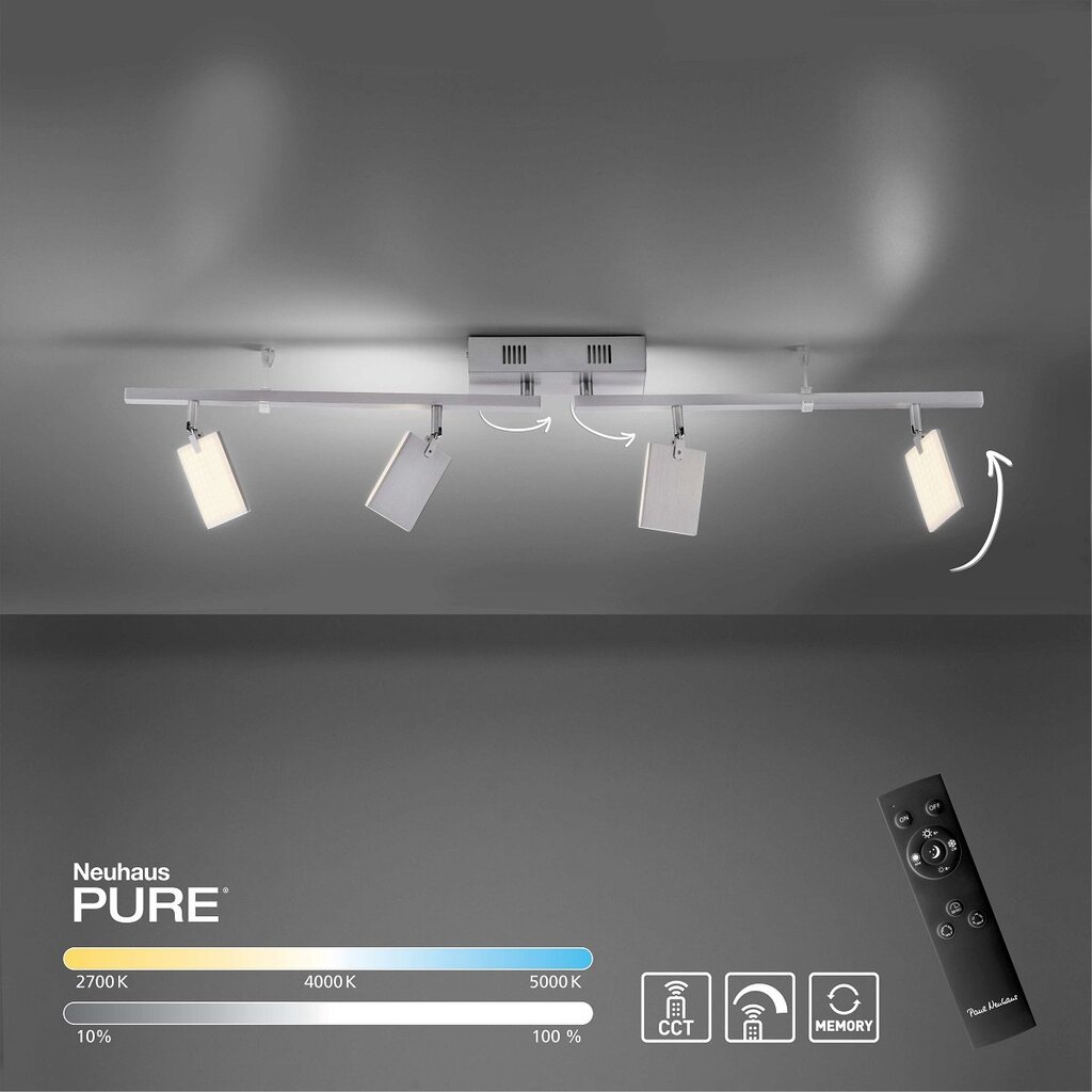 Paul Neuhaus lubinis šviestuvas Pure-Mira kaina ir informacija | Lubiniai šviestuvai | pigu.lt