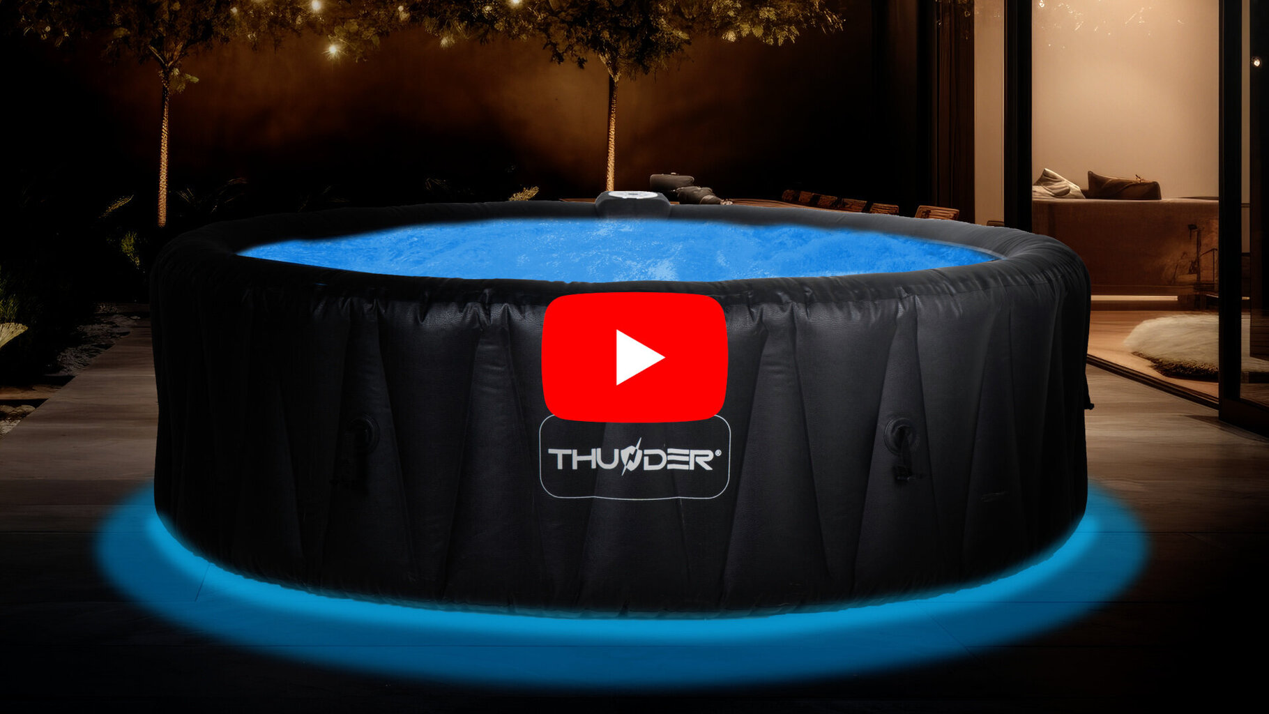 Sūkurinė vonia Thunder Lungo, 185x65cm, be filtro kaina ir informacija | Baseinai | pigu.lt