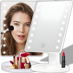 Косметическое зеркало со светодиодной подсветкой цена и информация | Косметички, косметические зеркала | pigu.lt