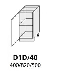 Pastatoma spintelė Carrini D1D 40, dešininė, balta цена и информация | Кухонные шкафчики | pigu.lt