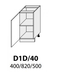 Pastatoma spintelė Carrini D1D 40, kairinė, balta цена и информация | Кухонные шкафчики | pigu.lt