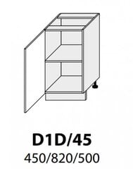 Pastatoma spintelė Carrini D1D 45, kairinė, balta цена и информация | Кухонные шкафчики | pigu.lt