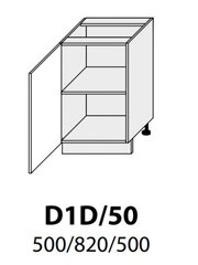 Pastatoma spintelė Carrini D1D 50, kairinė, balta kaina ir informacija | Virtuvinės spintelės | pigu.lt