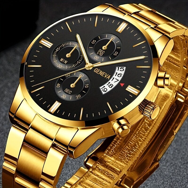 Vyriškas Laikrodis Geneva 584 kaina ir informacija | Vyriški laikrodžiai | pigu.lt