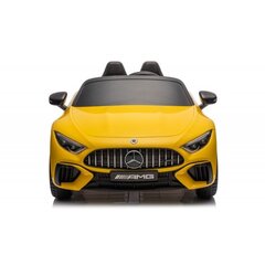 Dvivietis vaikiškas elektromobilis Lean Cars Mercedes AMG SL63, geltonas kaina ir informacija | Elektromobiliai vaikams | pigu.lt