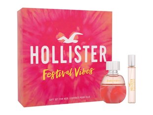 Набор парфюмерии для женщин Hollister Festival Vibes EDP, 50 мл + 15 мл цена и информация | Женские духи | pigu.lt