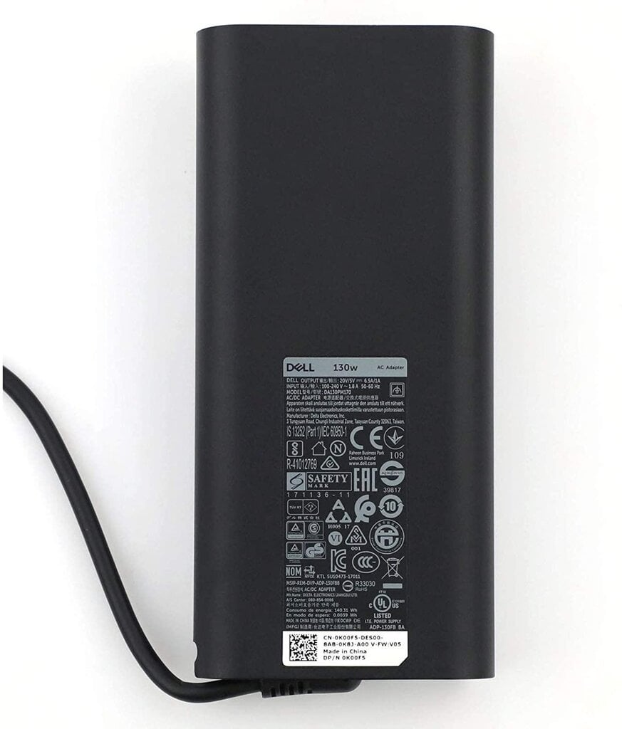 Dell nešiojamojo kompiuterio įkroviklis 130W USB-C kaina ir informacija | Įkrovikliai nešiojamiems kompiuteriams | pigu.lt