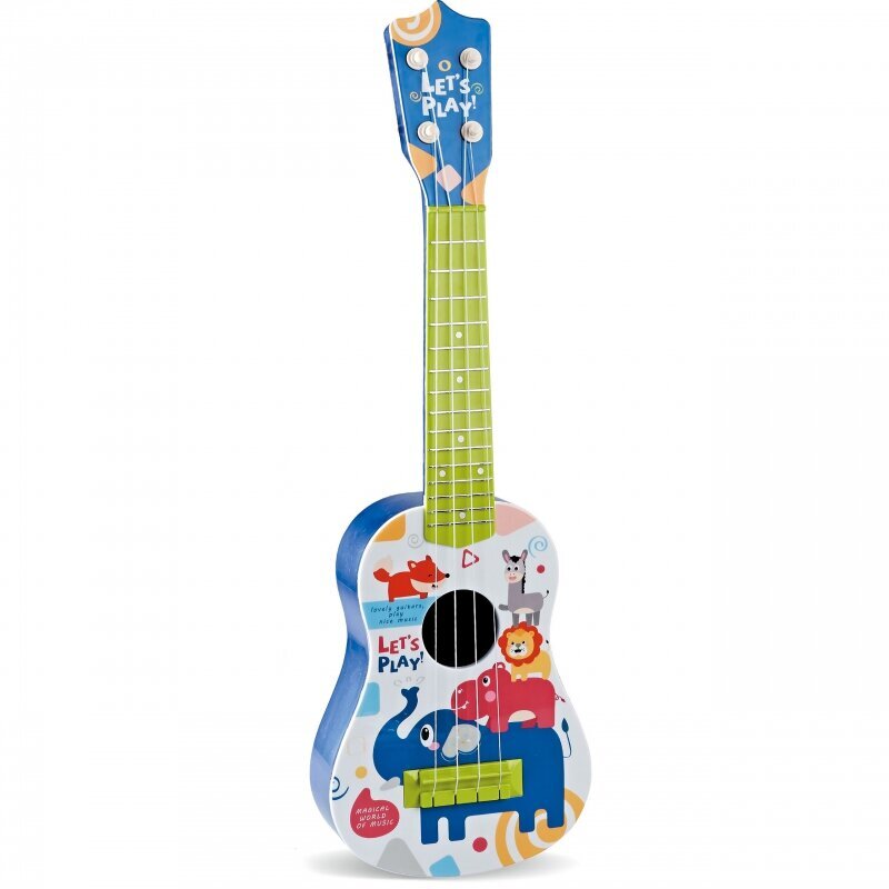Vaikiška akustinė gitara Woopie, mėlyna kaina ir informacija | Lavinamieji žaislai | pigu.lt