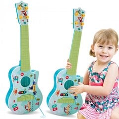 Žaislinė akustinė gitara Woopie, 43 cm, žalia kaina ir informacija | Lavinamieji žaislai | pigu.lt