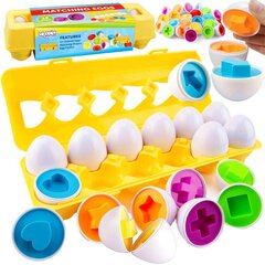 Edukacinis Montessori kiaušinių žaidimas Woopie, 12 d. kaina ir informacija | Lavinamieji žaislai | pigu.lt