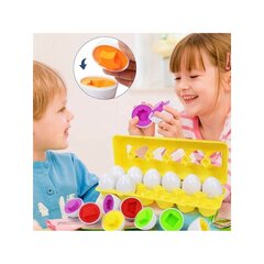 Edukacinis Montessori kiaušinių žaidimas Woopie, 12 d. kaina ir informacija | Lavinamieji žaislai | pigu.lt