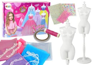 Kūrybinis rinkinys lėlių suknelėms kurti LeanToys kaina ir informacija | Žaislai mergaitėms | pigu.lt