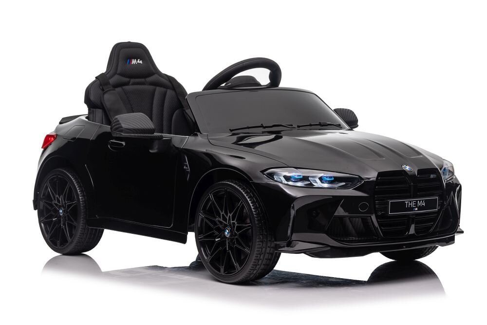 Vienvietis vaikiškas elektromobilis BMW M4, juodas kaina ir informacija | Elektromobiliai vaikams | pigu.lt