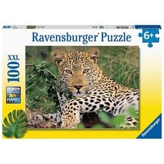 Dėlionė Leopardas Ravensburger, 100d. kaina ir informacija | Dėlionės (puzzle) | pigu.lt