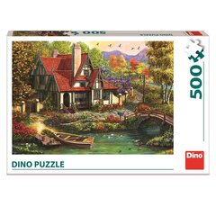 Dėlionė Užmiesčio namai prie ežero Dino, 500 d. kaina ir informacija | Dėlionės (puzzle) | pigu.lt