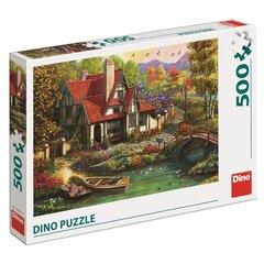 Dėlionė Užmiesčio namai prie ežero Dino, 500 d. kaina ir informacija | Dėlionės (puzzle) | pigu.lt