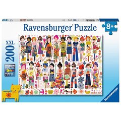 Dėlionė Įvairių kultūrų moterys ir gėlės Ravensburger, 200d. kaina ir informacija | Dėlionės (puzzle) | pigu.lt