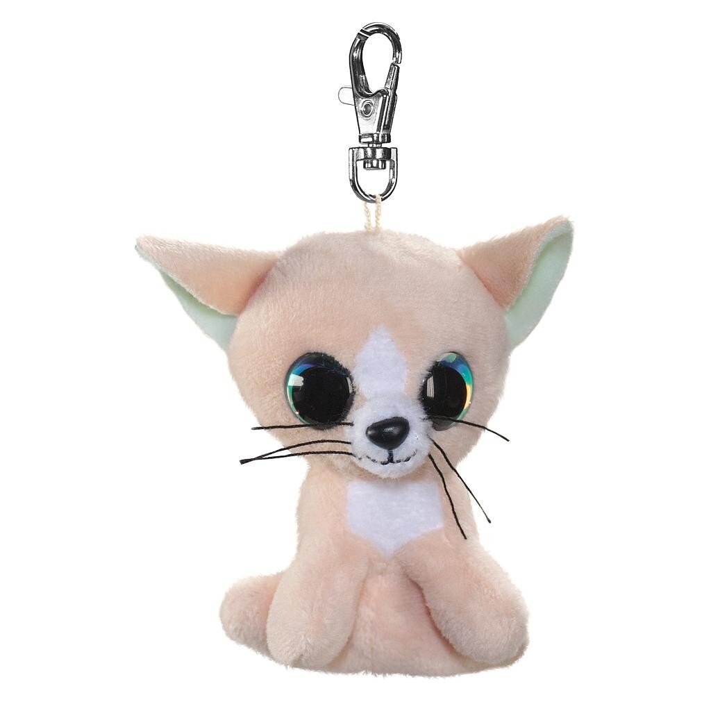 Minkštas žaislas - raktų pakabukas Lumo Stars Katė, 8.5 cm цена и информация | Minkšti (pliušiniai) žaislai | pigu.lt