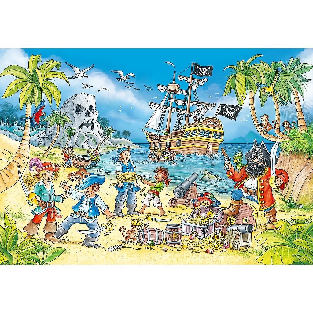 Dėlionių rinkinys Ravensburger Piratai, 24 d., 2 vnt. kaina ir informacija | Dėlionės (puzzle) | pigu.lt