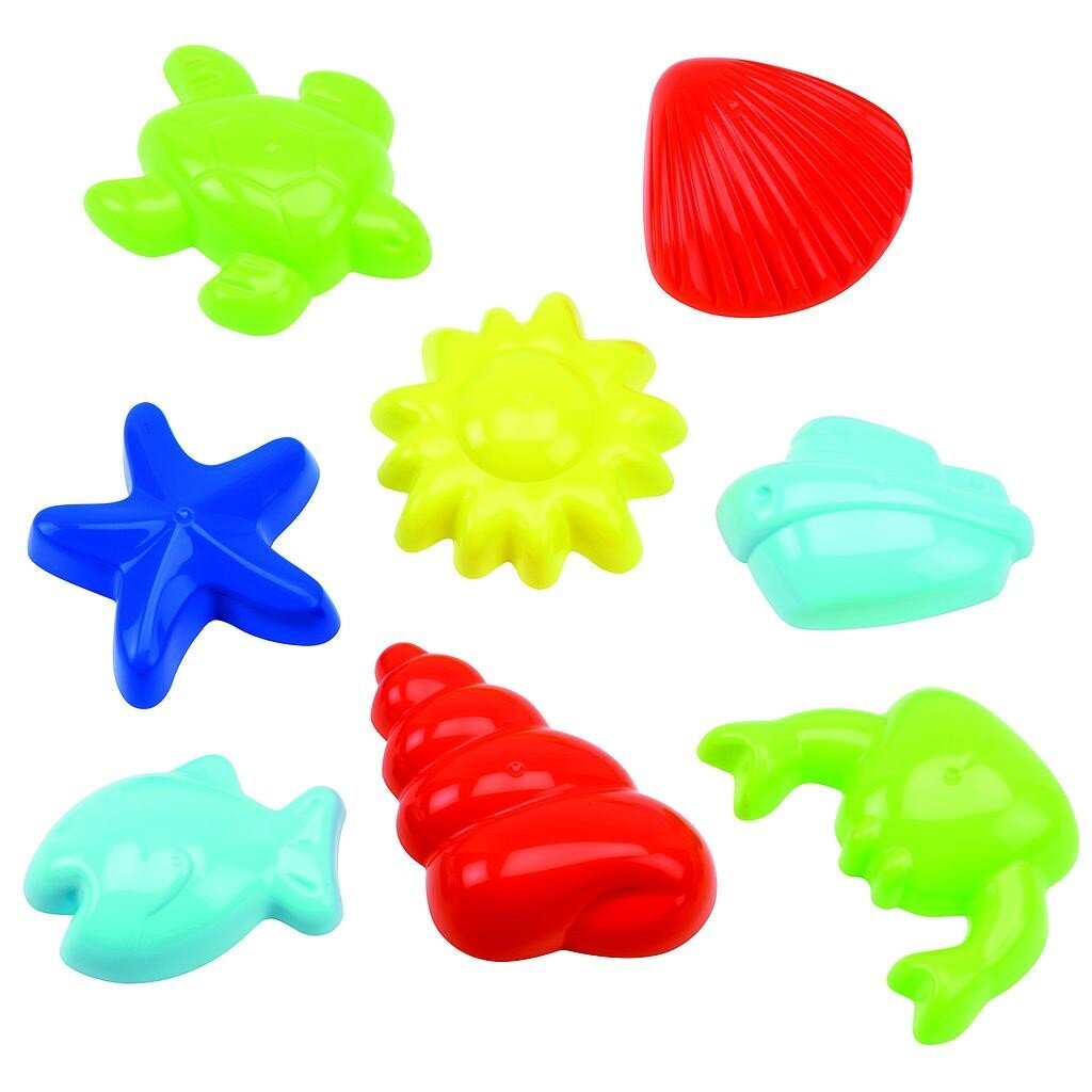 Smėlio žaislų rinkinys Jūrų gyvūnai Ecoiffier kaina ir informacija | Vandens, smėlio ir paplūdimio žaislai | pigu.lt