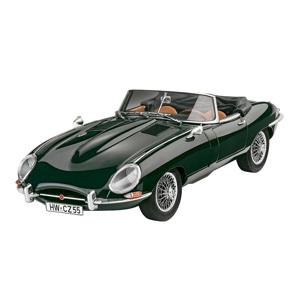 Клеящая модель Revell Jaguar E-Type Roadster 1:24 цена | pigu.lt