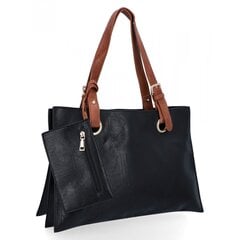 Moteriška rankinė pirkinių krepšys Herisson juoda H8803 kaina ir informacija | Moteriškos rankinės | pigu.lt