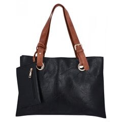 Moteriška rankinė pirkinių krepšys Herisson juoda H8803 kaina ir informacija | Moteriškos rankinės | pigu.lt