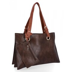 Moteriška rankinė pirkinių krepšys Herisson šokoladas H8803 цена и информация | Женские сумки | pigu.lt