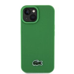 Lacoste Iconic Petit Pique Woven Logo MagSafe Case for iPhone 15 Green цена и информация | Чехлы для телефонов | pigu.lt