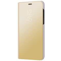 Plastikinis atverčiamas dėklas - auksinis (Galaxy A8 2018) kaina ir informacija | Telefono dėklai | pigu.lt