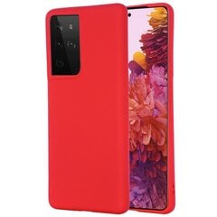 Твердый силиконовый чехол (TPU) „Shell“ - красный (Galaxy S21 Ultra) цена и информация | Чехлы для телефонов | pigu.lt