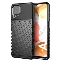 „Twill“  твердый силиконовый (TPU) чехол - чёрный (Galaxy A12) цена и информация | Чехлы для телефонов | pigu.lt