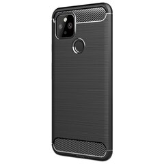 „Carbon“ твердый силиконовый чехол (TPU) - черный (Pixel 5) цена и информация | Чехлы для телефонов | pigu.lt